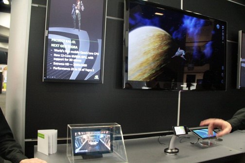 画像集#001のサムネイル/［GDC 2011］NVIDIAが「Kal-El」の動作デモを展示。直撮りムービーで性能を確認しよう