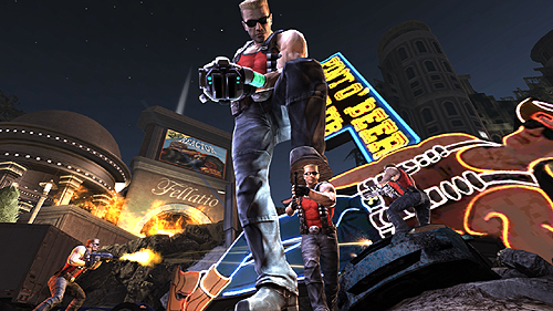 画像集#002のサムネイル/デュークだらけの暑苦しいビジュアルに期待が膨らむ。「Duke Nukem Forever」，マルチプレイモードの様子を収録したスクリーンショットを公開