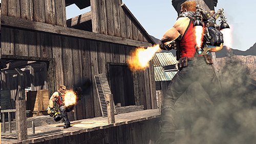 画像集#003のサムネイル/デュークだらけの暑苦しいビジュアルに期待が膨らむ。「Duke Nukem Forever」，マルチプレイモードの様子を収録したスクリーンショットを公開