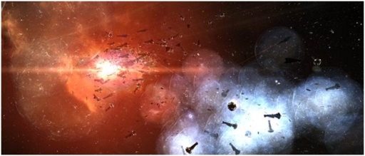 画像集#002のサムネイル/「EVE Online」，ゲーム史上最大の破壊戦「B-R5RB」をまとめた資料が公開