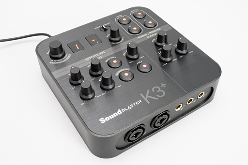 画像集 No.002のサムネイル画像 / 「Sound Blaster K3＋」レビュー。「ほぼミキサー」な見た目のUSBサウンドデバイスはゲーム配信に使えるのか