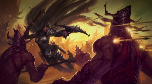 画像集#002のサムネイル/「Diablo III」のキャラクタークラス“Demon Hunter”のインプレッションを掲載。敵同士をチェーンでつなぎ，攻撃を食らわせよう