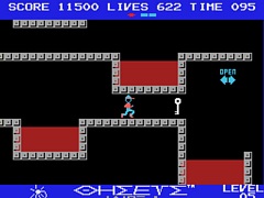 「テセウス(MSX版)」,プロジェクトEGGで配信開始。行く手を邪魔する敵をジャンプでかわしながら,迷路にとらわれているお姫様を救出する