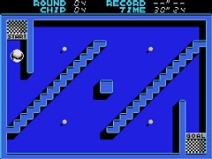「BALLOUT(MSX2版)」,プロジェクトEGGで本日配信。ボールを操作して,マップ上のドットを獲得しながらゴールを目指すアクションゲーム