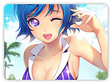 画像集#011のサムネイル/「スカッとゴルフ パンヤ」に2014新作水着第2弾が実装。ケンとエリカの水着セットには,9月に実装される“新ビジュアル用の水着”も含まれる