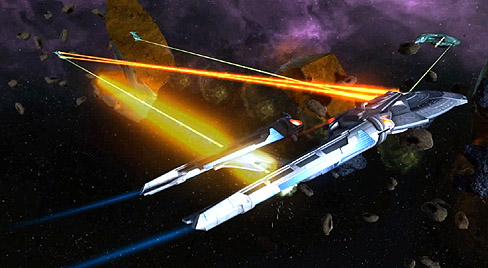 画像集#005のサムネイル/トレッキー欣喜雀躍。宇宙での戦闘シーンがたっぷり入った，「Star Trek Online」の最新ムービーを掲載