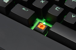 画像集#020のサムネイル/Razer独自の「緑軸」「オレンジ軸」メカニカルキースイッチは買いか？ ゲーマー向けキーボード「BlackWidow」の新モデルをテスト