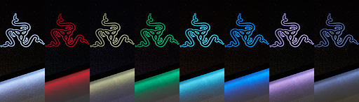 画像集 No.019のサムネイル画像 / 約1677万色で光るゲーマー向けマウスパッド「Razer Firefly」を使ってみた。室内でほのかに光り,暗所ではやたらと目立つ
