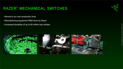 画像集 No.020のサムネイル画像 / Razerに聞くゲーマー向けキーボード新モデル「BlackWidow X」。オリジナルキースイッチは“第2世代”に