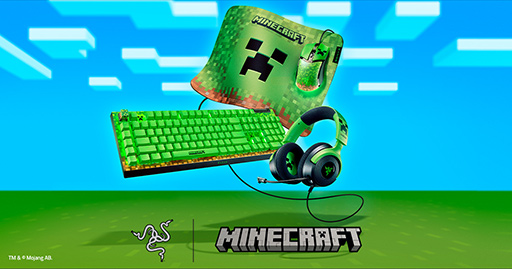 画像ギャラリー No.002のサムネイル画像 / クリーパーをフィーチャーした「Minecraft」版のゲーマー向けキーボードやマウスがRazerから