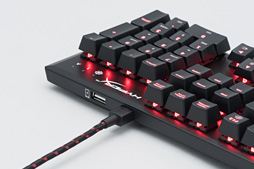 画像集 No.018のサムネイル画像 / 「HyperX Alloy FPS Mechanical Gaming Keyboard」レビュー。フローティングデザイン採用のCherry MX搭載モデル，その実力は