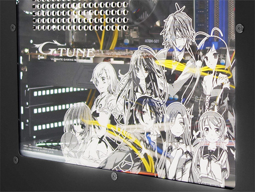 画像集#003のサムネイル/「電撃文庫 FIGHTING CLIMAX」デザインのクリアサイドパネルがG-TuneのBTOオプションに登場