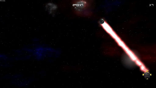 Playing EyeAsteroids using the Tobii EyeX Controller devkit