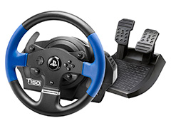 ペダルとセットで3万2000円強のPS4&PS3対応ステアリングコントローラ「T150 Force Feedback」が12月末に国内発売