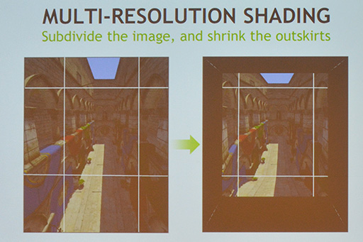 画像集 No.018のサムネイル画像 / ［GTC 2016］NVIDIAのVR向けライブラリ「VRWorks」は着実に進化していた。実装済みの多彩な機能が説明されたセッションをレポート