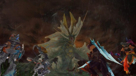 画像集 No.011のサムネイル画像 / 「MHF-Z」,新たな古龍「嵐龍アマツマガツチ」と「雅翁龍イナガミ」を11月1日に実装。新フィールド「霊峰」や新防具の情報も公開
