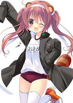 画像集 No.001のサムネイル画像 / 「桃色大戦ぱいろん+」文福オキヌと雛芥子ゆかの体操着バージョンが登場