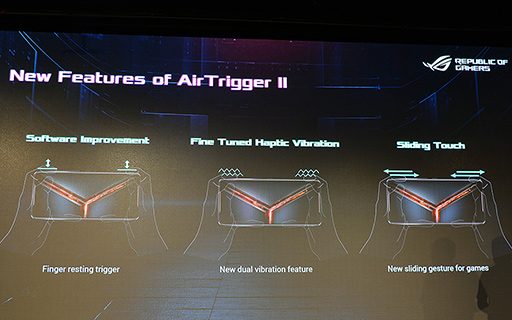 画像集 No.017のサムネイル画像 / ASUS,ゲーム特化スマートフォン新製品「ROG Phone II」を発表。6.59インチ有機ELパネルとSnapdragon 855 Plusを採用する