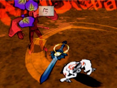 画像集#006のサムネイル/「大神」アマテラスが使用する武器「神器」と序盤の強敵「女郎蜘蛛」などの情報を公開