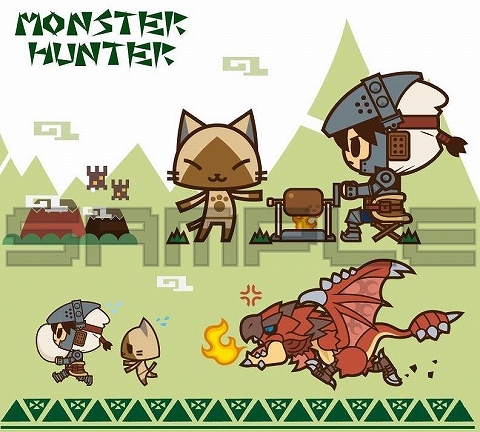画像集#001のサムネイル/「モンスターハンター」2頭身のかわいいキャラが描かれたグッズ登場
