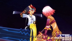 画像集#046のサムネイル/シリーズから30名を超えるキャラクターが集結,PSP「.hack//Link」仲間との協力が鍵を握る「ユニゾンバトル」を紹介