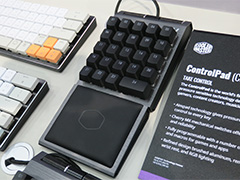 Cooler Masterの片手用キーパッド「ControlPad」は,Cherry赤軸なのにアナログ入力ができる!?