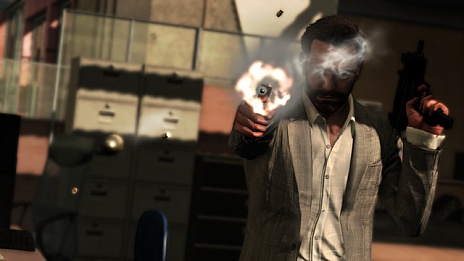 画像集#009のサムネイル/ロックスター・ゲームス,「マックス・ペイン3」の最新情報を公開。今回は,ゲームの中心となるスタイリッシュな銃撃シーンについて