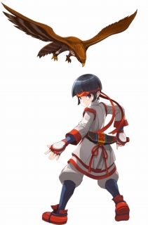 画像集#002のサムネイル/「LOST SAGA」にサムスピの「ナコルル」が6月20日から参戦。お供の鷹,ママハハと連携して攻撃を繰り出す