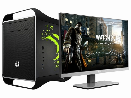 画像集#001のサムネイル/アーク，「ウォッチドッグス」推奨の小型キューブPC。筐体はNVIDIA仕様に