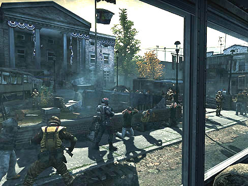 画像集#005のサムネイル/衝撃的な近未来のアメリカを舞台にした，「HOMEFRONT」(ホームフロント）のレビューを掲載。ストーリーだけではなく，ユニークなゲームシステムにも挑んだ意欲作