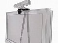 「Kinect」のセンサーを薄型テレビの上に設置できる公式ライセンス製品「テレビマウント for Kinect」が登場