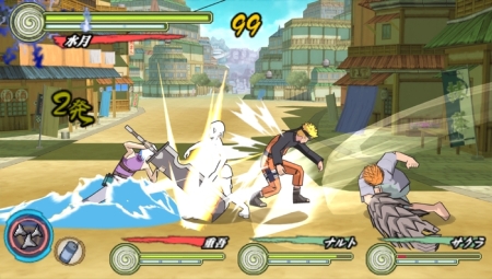 画像集#003のサムネイル/PSP対戦アクション「NARUTO-ナルト-疾風伝 ナルティメットアクセル３」最新情報，最大4人の通信対戦に対応し，2009年冬発売