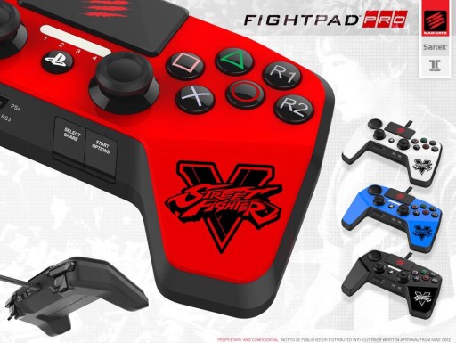 画像集 No.003のサムネイル画像 / Mad CatzがPS4用の“格ゲー向け”ゲームパッドを発表。「ストリートファイターV」デザインのエントリー向けアケコンも