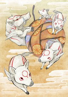 画像集#032のサムネイル/「大神伝 ～小さき太陽～」復元や爆発など，さまざまな効果を持つ「筆しらべ」を駆使して仕掛けを解いていこう