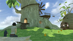 画像集#009のサムネイル/シリーズ最新作「LocoRoco-Midnight Carnival-」は,アクションゲームファンがクセになる難しさ。PS Homeにパーソナルスペースも登場