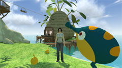 画像集#010のサムネイル/シリーズ最新作「LocoRoco-Midnight Carnival-」は,アクションゲームファンがクセになる難しさ。PS Homeにパーソナルスペースも登場