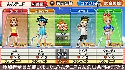 画像集#003のサムネイル/松岡修造さんと杉山愛さんが登場し，色々な意味で“熱く”なった「みんなのテニス ポータブル」公式ダブルス選手権，「SHUZO OPEN DOUBLES」