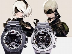 10周年を迎えた「NieR」シリーズのコラボグッズが登場。2Bや9S達をイメージした腕時計やバッグ,ストールなど