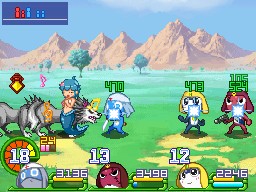 画像集#003のサムネイル/勝利の鍵はカレーにあり!? NDS「ケロロRPG 騎士と武者と伝説の海賊」,バトルを有利に進めるゲームシステムの数々を紹介