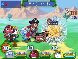 画像集#005のサムネイル/勝利の鍵はカレーにあり!? NDS「ケロロRPG 騎士と武者と伝説の海賊」,バトルを有利に進めるゲームシステムの数々を紹介