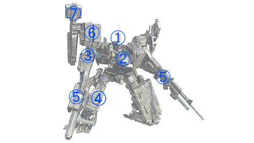 画像集#004のサムネイル/機体パーツは11カテゴリ&計500以上。「ARMORED CORE V」,機体アセンブルやパーツカテゴリ,新アクションなどの最新情報が到着