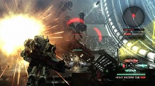 画像集#010のサムネイル/時間の流れを遅くする“ARモード”の活用術も。PS3/Xbox 360用シューティングアクション「VANQUISH」の最新情報第2弾が公開に