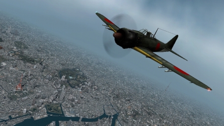 画像集#014のサムネイル/現代の東京上空に“ゼロ戦”が飛び交う「エースコンバットX2 ジョイントアサルト」，シリーズ初登場となる「レシプロ機」はどのような活躍を見せるのか