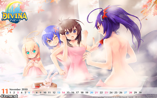 画像集#002のサムネイル/今月は露天風呂で大サービス！ 11月の「まい・しうの☆壁紙で逢いましょう☆」では「DIVINA」とまい・しうがお風呂で裸のおつきあい