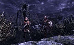 画像集#006のサムネイル/［E3 2010］セクシーなエルフと筋肉剣士のCo-opプレイに注目が集まる「Hunted：The Demon’s Forge」を，Bethesdaブースで実際にプレイしてきた