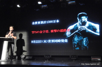 画像集#007のサムネイル/本日発売の「Gears of War 3」，FUJIWARA，椿鬼奴さん，あやまんJAPANが発売を祝福しに駆けつけた，発売記念イベントの模様をレポート