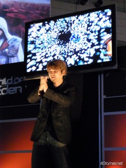 画像集#005のサムネイル/［TGS 2010］E3で数々の賞を受けた水口哲也氏の新作タイトル「Child of Eden」がTGSで本邦初公開。水口氏による実演も