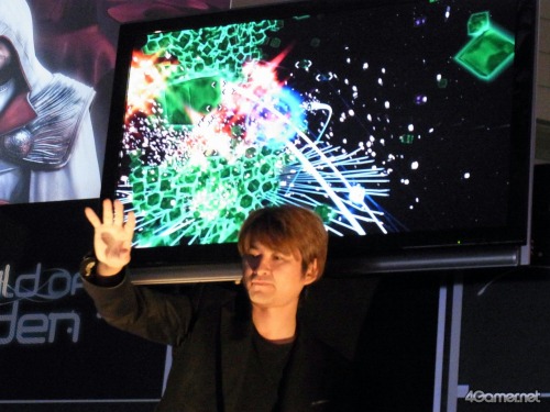 画像集#006のサムネイル/［TGS 2010］E3で数々の賞を受けた水口哲也氏の新作タイトル「Child of Eden」がTGSで本邦初公開。水口氏による実演も