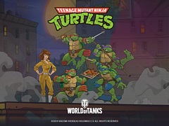 「World of Tanks」とニンジャ・タートルズのコラボを開催。バトルパスシーズン「TMNT Pass」,3月5日開幕