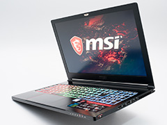 GTX 1060 6GB+Kaby Lake-H搭載のMSI製ゲーマー向けノートPC「GS63VR 7RF Stealth Pro」をテスト